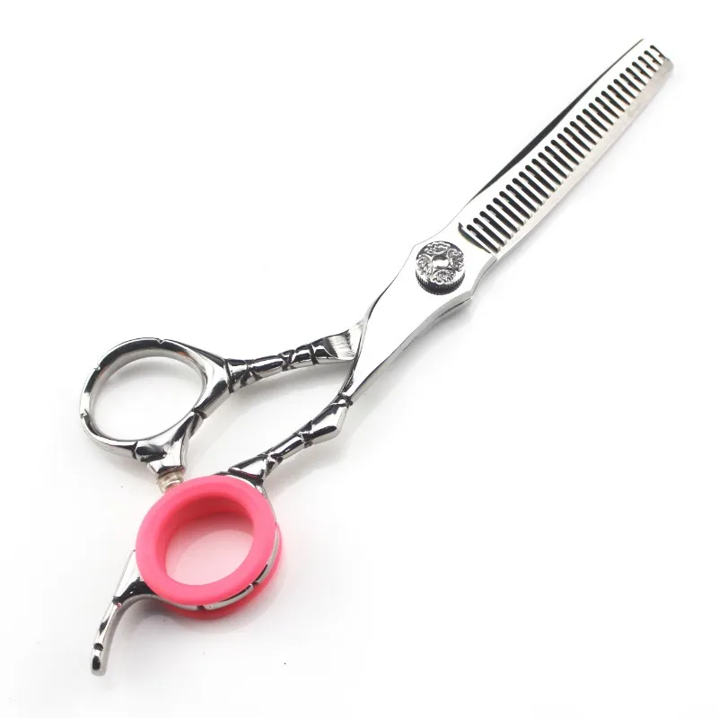 Matte Hairdressing Scissors Finger Ring Pet Scissors Professional Finger Ring Color Silicone Handle Rings for Barber Shears