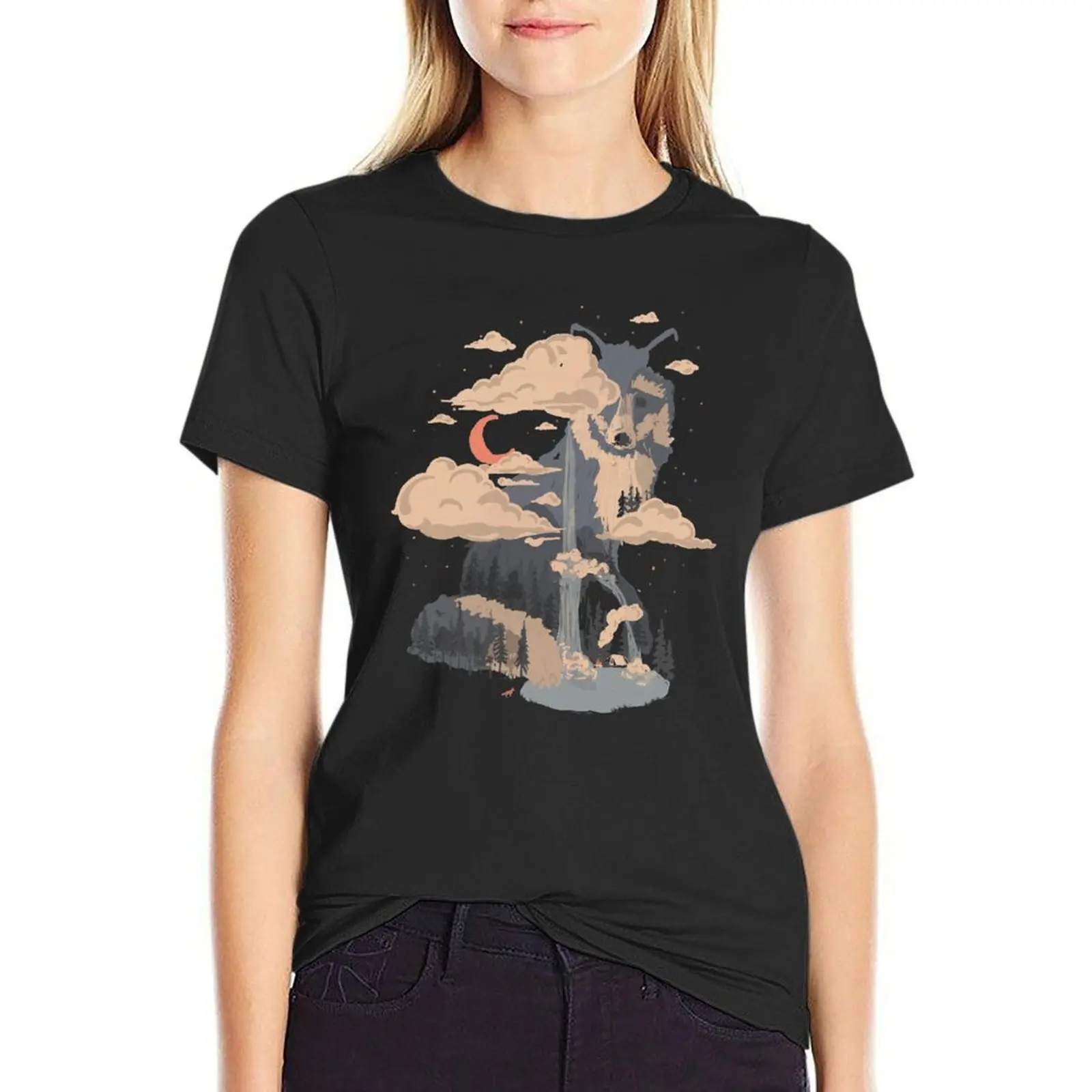 

At the Foot of Fox Mountain... T-Shirt tshirts woman workout t shirts for Women