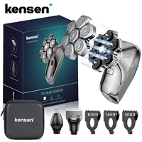 Kensen S18 Electric Head Shaver for Men Rechargeable 7D Floating Cutter Magnetic 5 in 1 Shaver Hair Trimmer Clipper Head Razors 1
