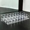 24 Lattices Acrylic Lipstick Organizer Lip Gloss Container Plastic Nail Polish Storage Box Makeup Holder Cosmetics Display Rack 4