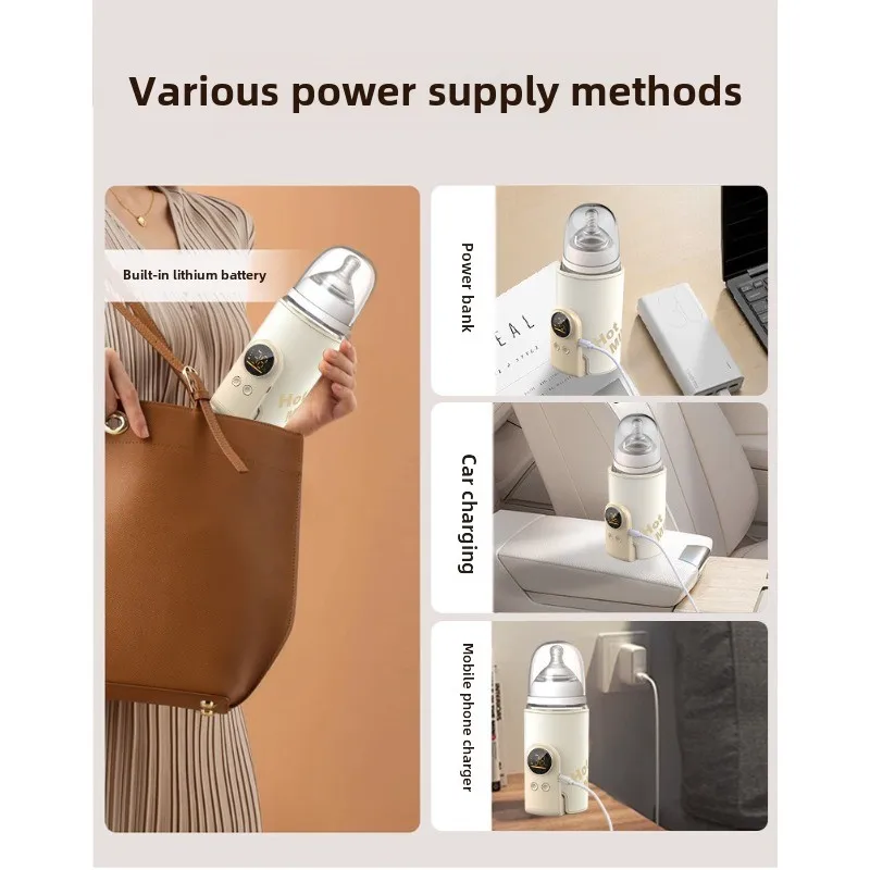 Bottle Warmer USB Multifunctional High-capacity Baby Feeding Smart Temperature Control Screen Newborn Sleeve milk bottle heater