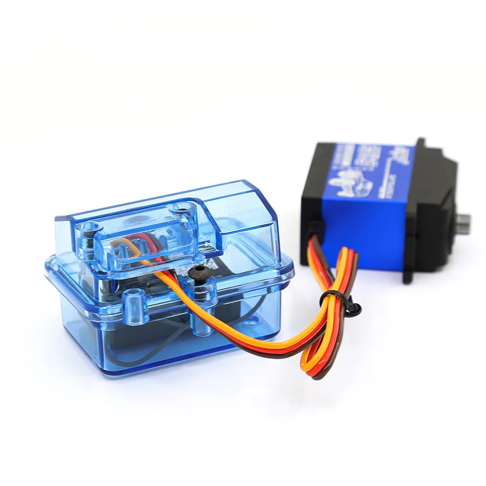 Boîtier étanche récepteur drone RC 55x38x35mm plastique bleu