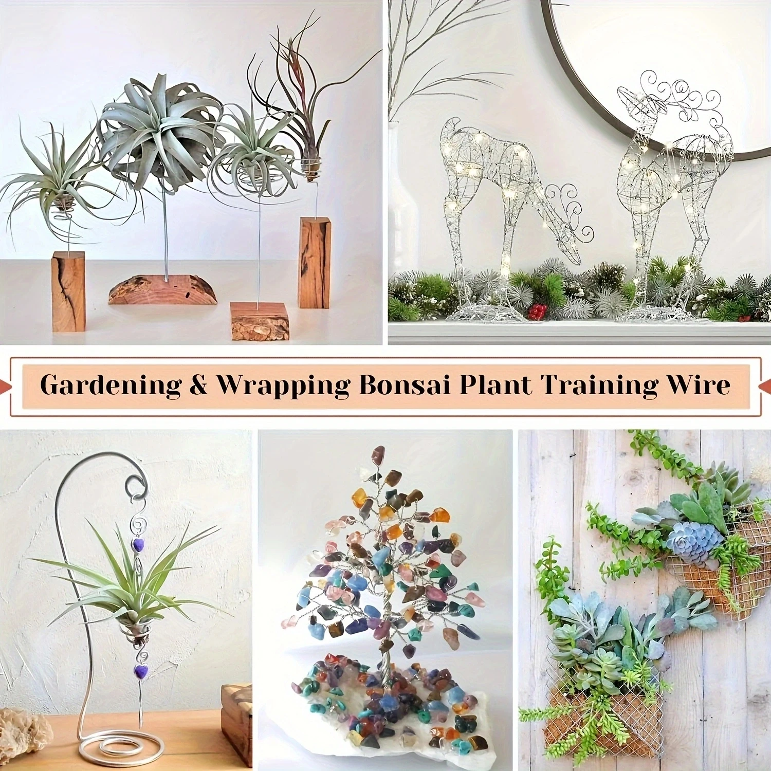 5M/1roll Good Quality Bonsai Wires Anodized Aluminum Bonsai Training Wire Garden Supplies