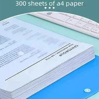 6pcs Transparent Covers Folder with Label A4 Plastic Pouch with Adhesive Snaps Document Organizer A4 for School Office WJJ07 5