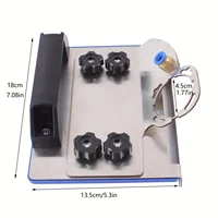 Support de meuleuse d'angle pour carrelage 45 ° Meuleuse d'angle de coupe à chanfrein, fixation en acier inoxydable, support chanfreiné Portable, dépoussiérage 4