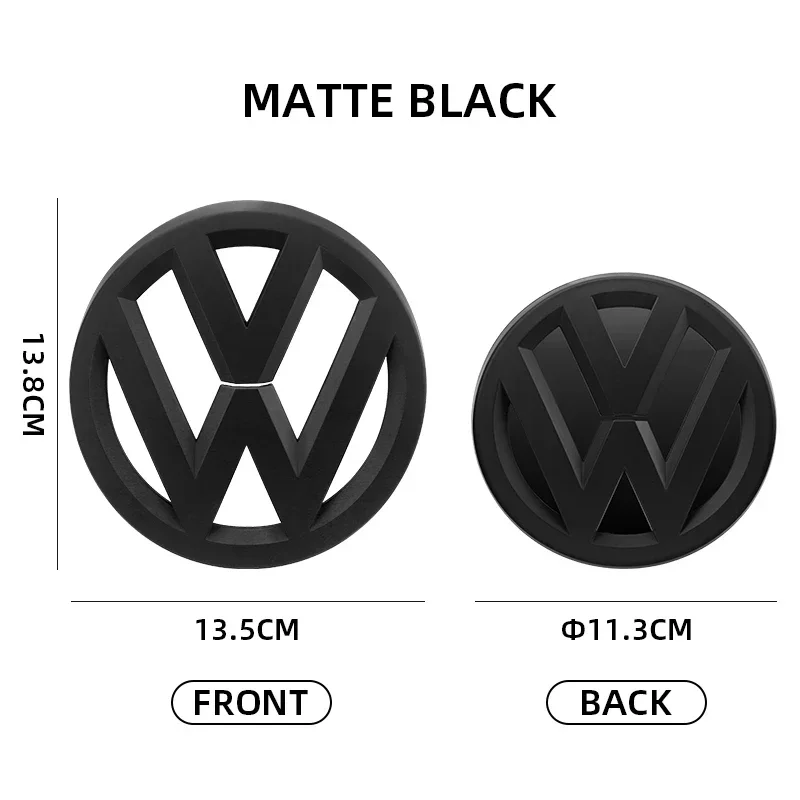 شعار فولكس واجن امامي و خلفي ثلاثي الأبعاد