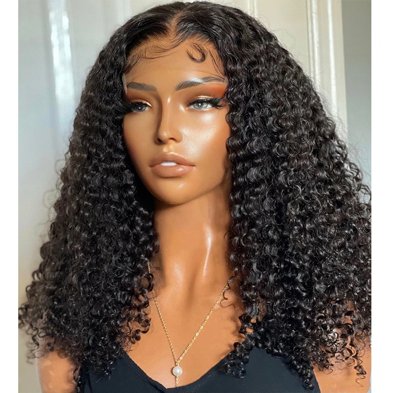 natural-black-soft-glueless-26-“-short-kinky-curly-180density-lace-front-wig-for-women-babyhair-preplucked-heat-resistant-daily