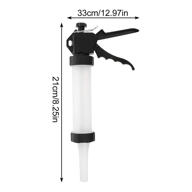 Sausage Stuffer Manual Sausage Maker Tube Syringe Meat Fillers Machine Nozzle Sausage Stuffer Funnel Kitchen Meat Grinder Tools