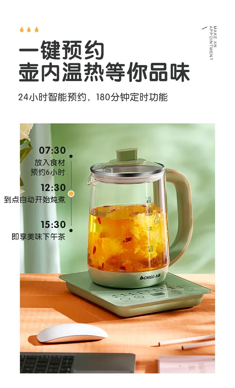110V/220V Electric Kettle Multifunctional Automatic Herbal Pot Flower Tea Kettle Hot Water Boiler AP
