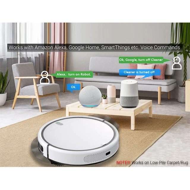Robot Vacuum Cleaner Auto Reharge APP And Voice Control Sweep and Wet Mopping Floors With Timing Electric Control Water Tank 3