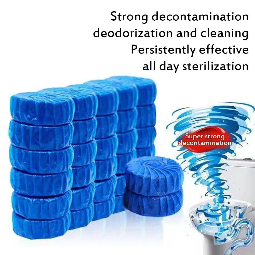 1pc Automatic Flushing Toilet Bowl Cleaner Bathroom Restroom Cleaner Flush Cleanning Tools Tablets Freshener Toilet WC E3O8