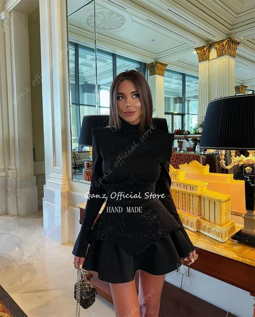 Abito Donna Lungo Trasparente Nero - Vestito Elegante Sexy Per Cerimonie E Feste - Foto 7