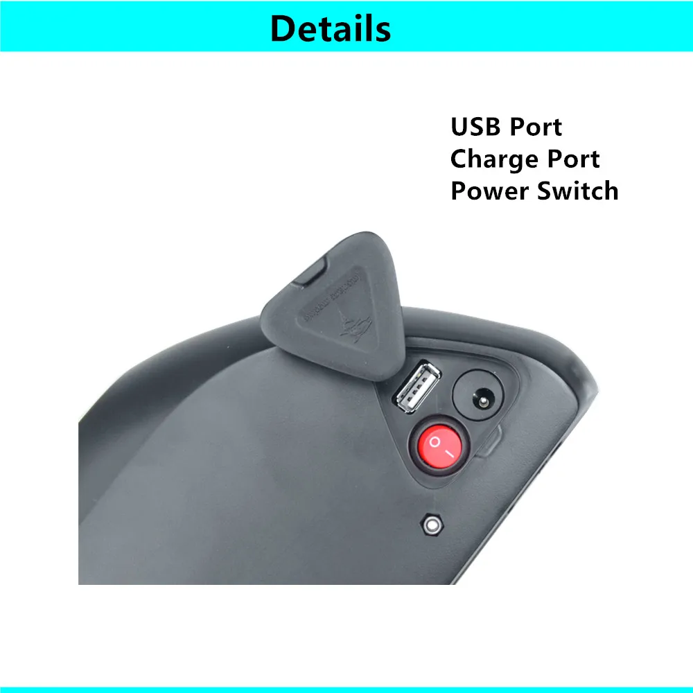 Electric Bike Battery Case Reention Small Thin Tiger Shark Down Tube Dolphin 52 50 pcs 18650 cells 36V 48V