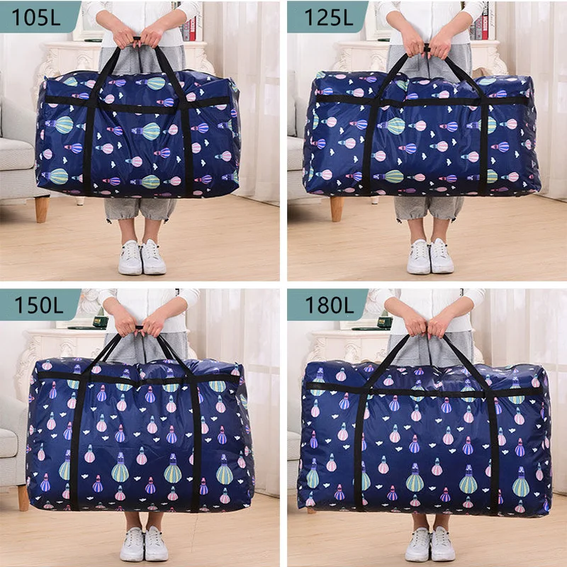 Dormitory Large-capacity Luggage Packaging Bag Household Oxford Cloth Quilt Moisture-proof Storage Bag Wardrobe Organizer Bag 4