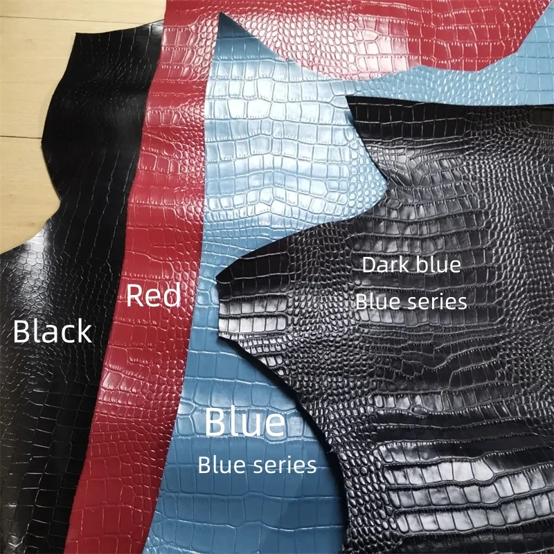 맞춤형 소가죽 양각 가죽 가방, 두께 1.2mm, 악어 패턴, 가죽 제품, DIY