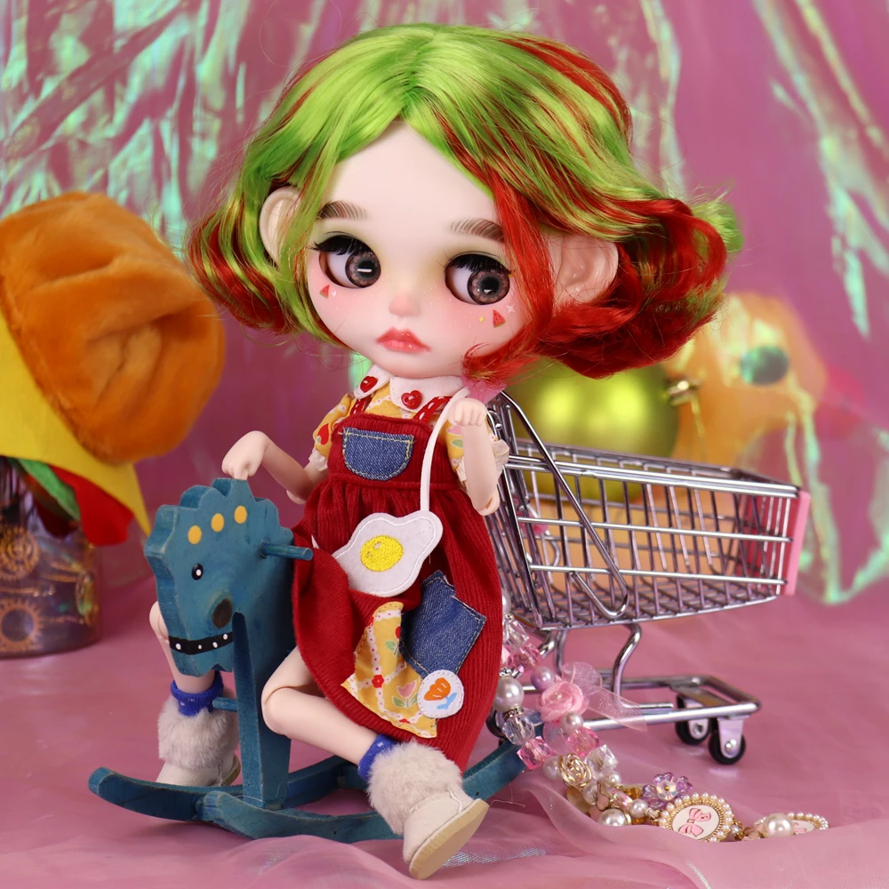 

Кукла арбуз ICY DBS Blyth, губы с резьбой, матовое лицо, 1/6 BJD Azone S аниме девушка