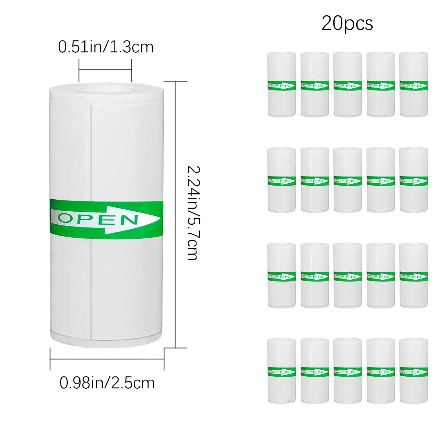 Only 20Rolls Sticker