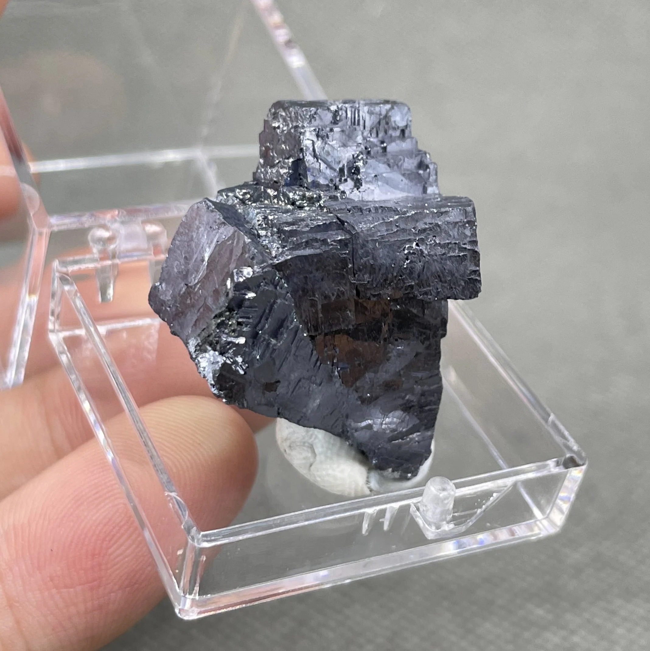 Natural rare Galena mineral specimens + box size 3.4 cm + healing quartz crystals and stones rock gemstone 4
