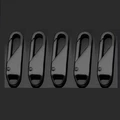 Oval Black  5PCS
