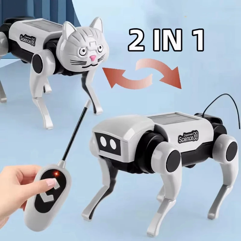 Rc Robot Mechanical Dog Children's Remote Control Toy Science Teaching DIY Electric Assembling Set For Boy Kids Gift 3
