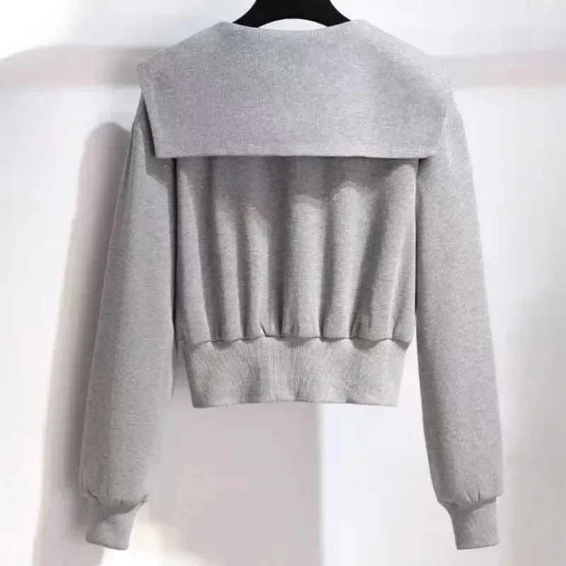 Women's Two-piece Set, Flip Collar Casual Jacket and Sports Pants, Running Sportswear, Spring and Autumn, 2024