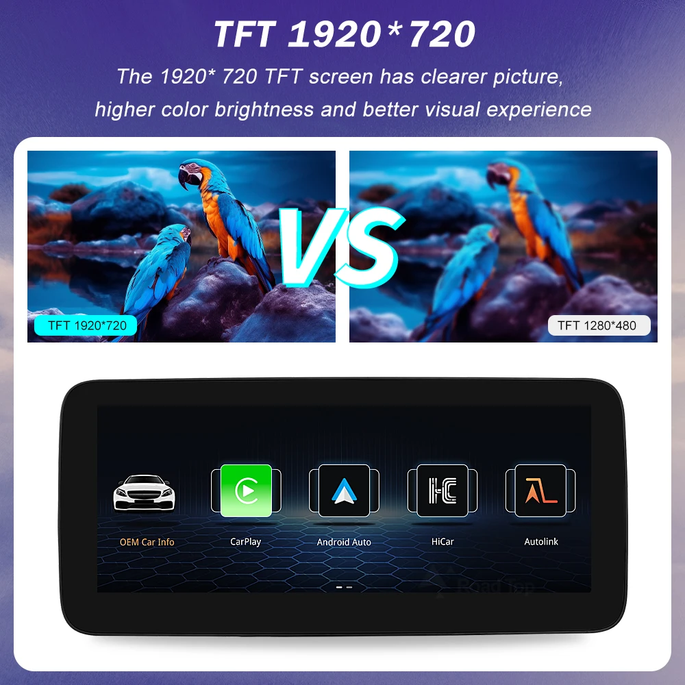 Wireless Carplay Linux Screen for Mercedes Benz W205 GLC A C V Class W447 CLA GLA 2015-2019 GPS With Android Auto Car Multimedia 3