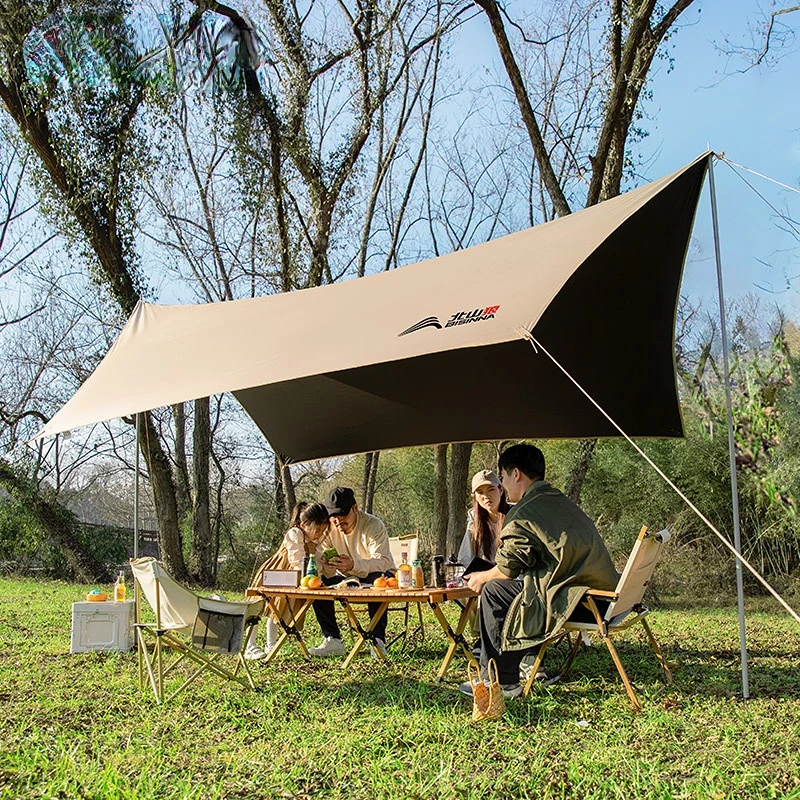 Summer Canopy Tent Outdoor Windproof Camping Picnic Shade Sun Protection Rain Hexagonal Field Sunshade Rain-proof  Tent outdoor tent sun shade carrying sleeping sunshade head protection tents shelter automatic speed open beach shade headrest tent