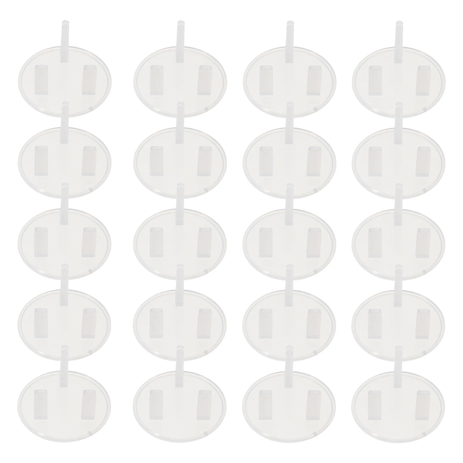 20 Pcs Protective Cover against Electric Shock Plug Baby Proofing Outlet Switch Protectors for Socket Covers Protection Cap