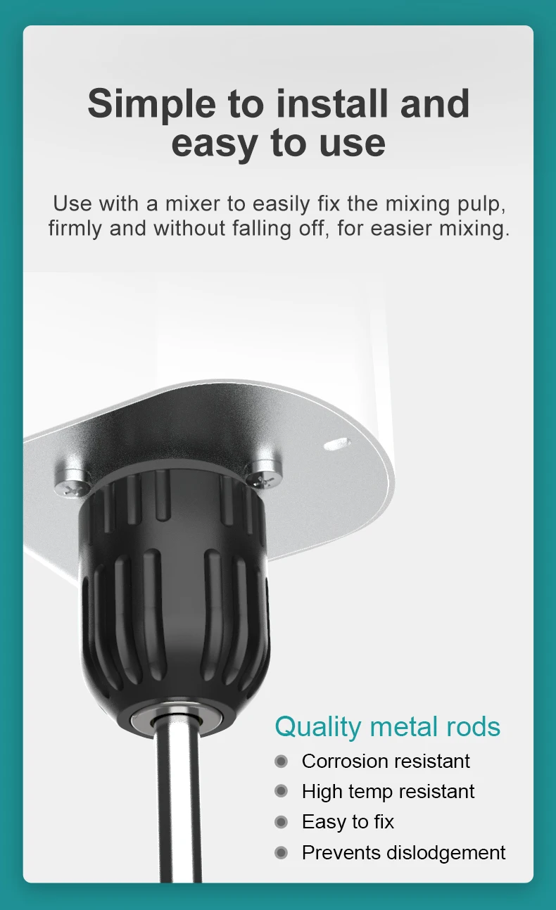 Ángulo amplio de la paleta agitadora completa