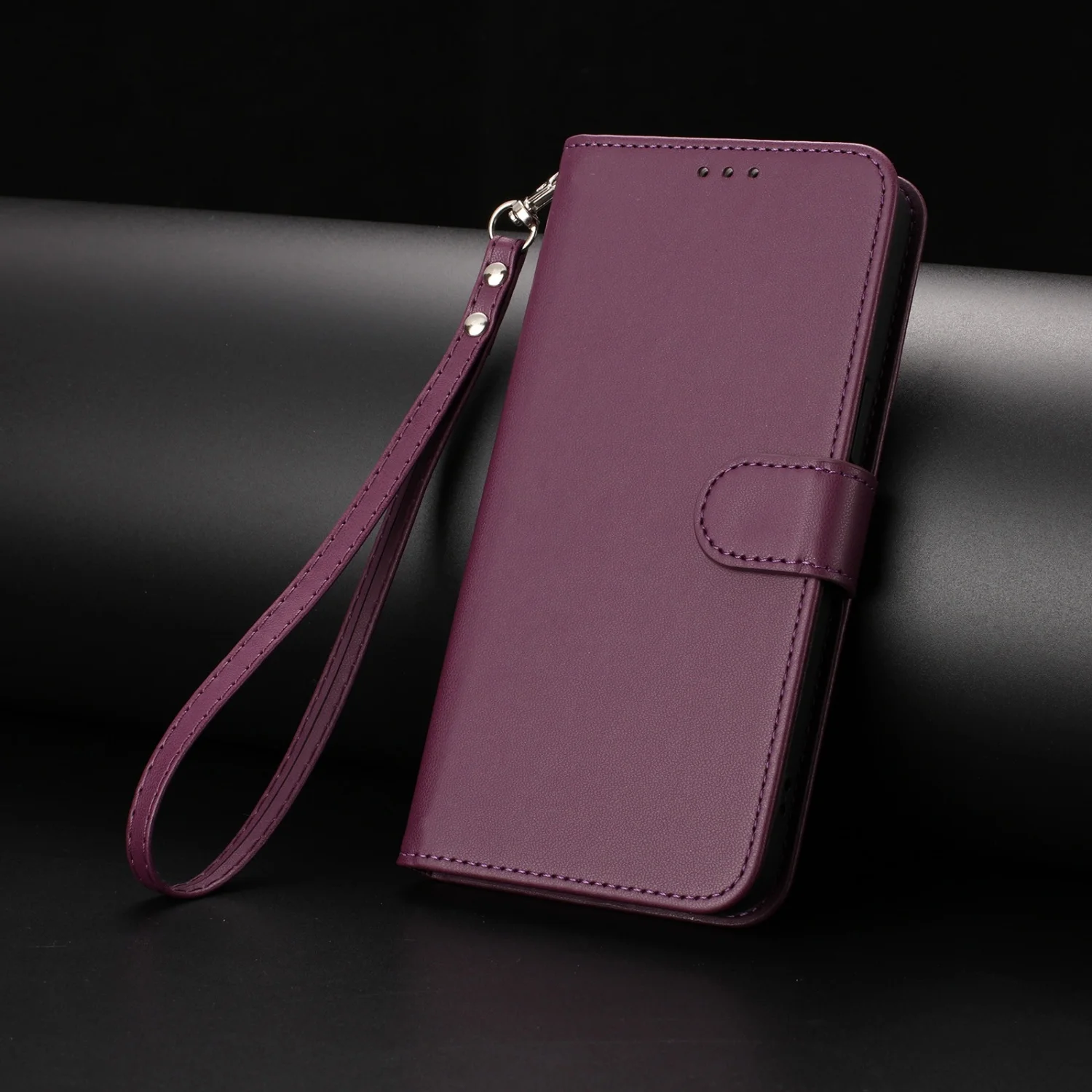 Leather Flip Phone Case with Wallet Protection - Elegant and Durable Cover