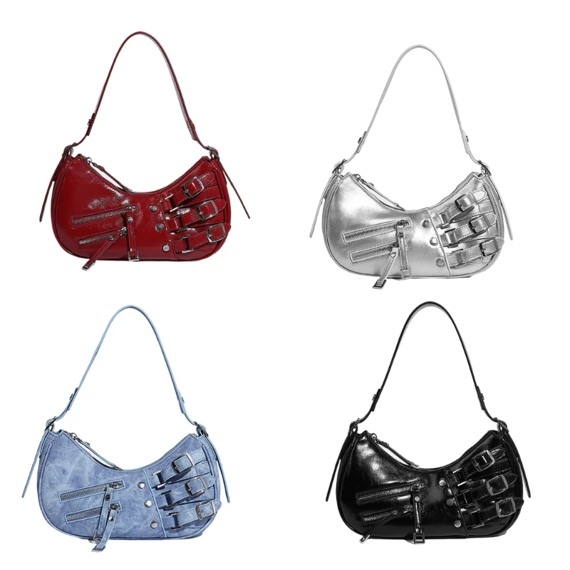 

Fashion Armpit Bag Shoulder Bags for Girl Women Solid Color Handbag Underarm Bag Large Capacity