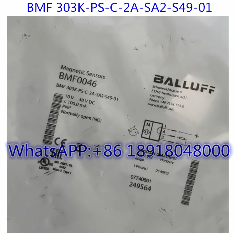 

Brand New BMF 303K-PS-C-2A-SA2-S49-01 Magnetic switch BMF0046 Fast Shipping