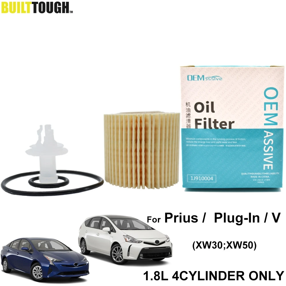 Oil Filter For Toyota Prius XW30 XW50 2010 2011 2012 2013 2014 2015 1.8L I4 2ZR-FXE Engine 04152-YZZA6,car oil filter