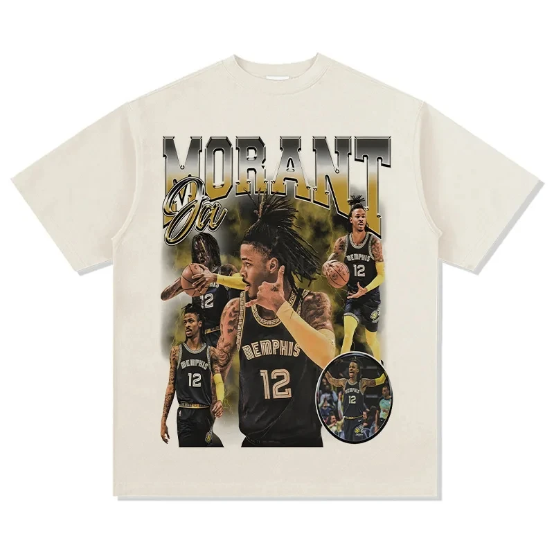 New Arrival Ja Morant 12 Memphis T-Shirt Basketball fans Short sleeve tee new edition Mens and Kids summer cotton TEES 5