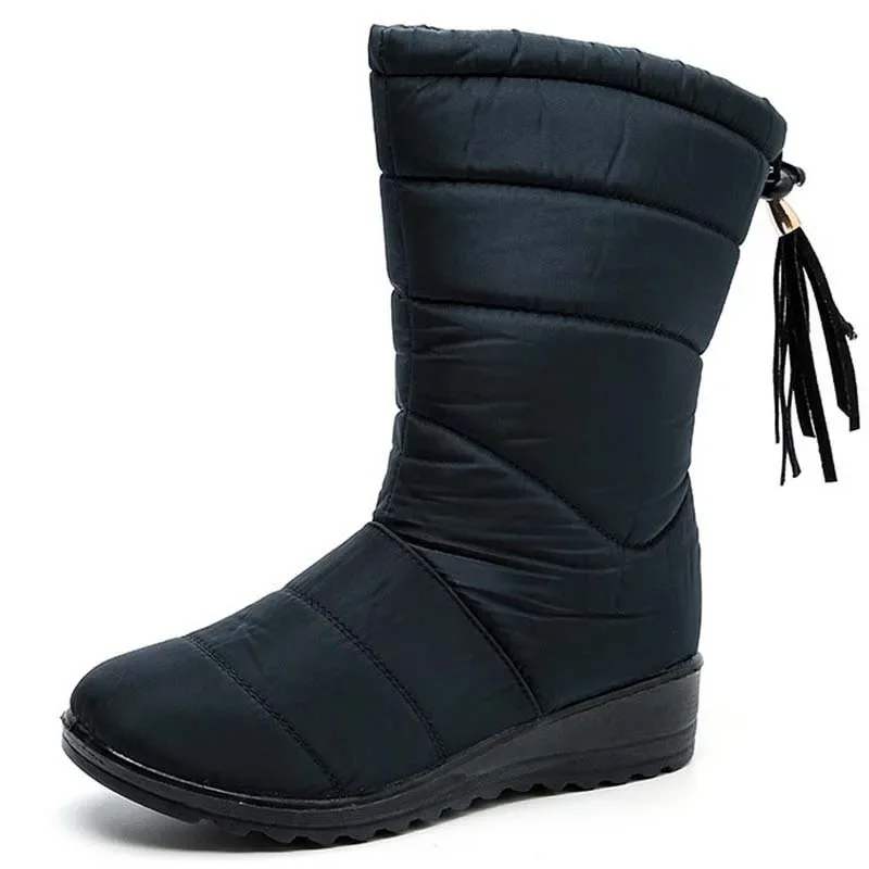 

Women Boots Fashion New Waterproof Women Shoes Snow Boots For Winter Shoes Women Furry Tassel Womans Keep Warm Boots Botas Mujer