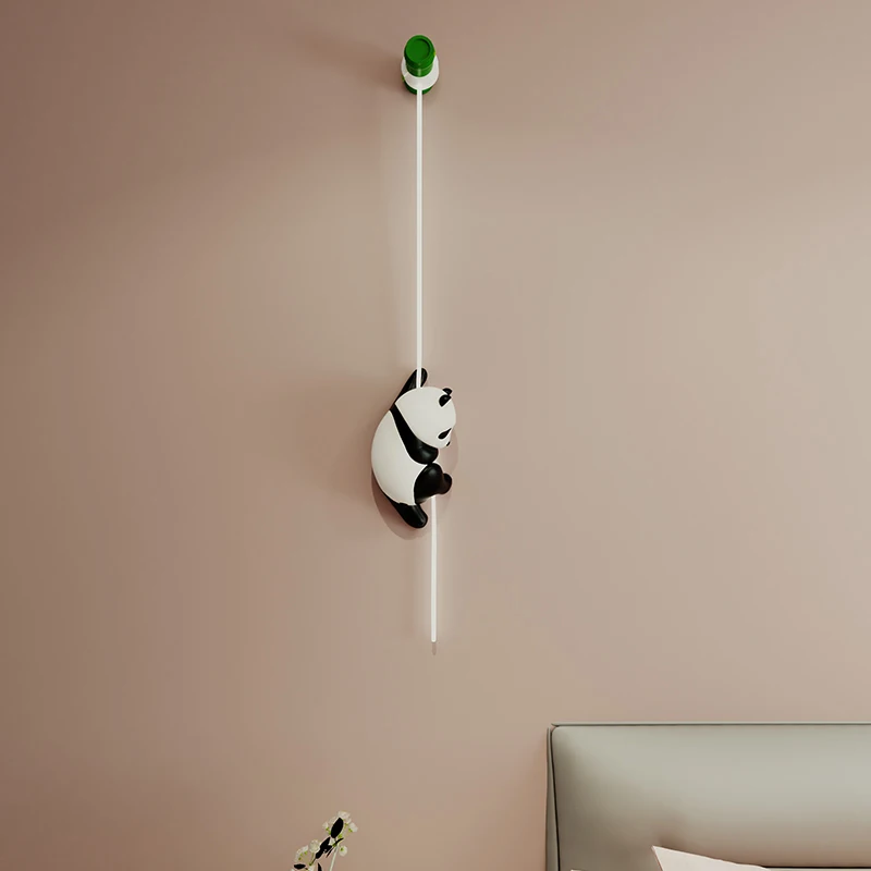 Nordic Cartoon Panda Wall Lamp 1