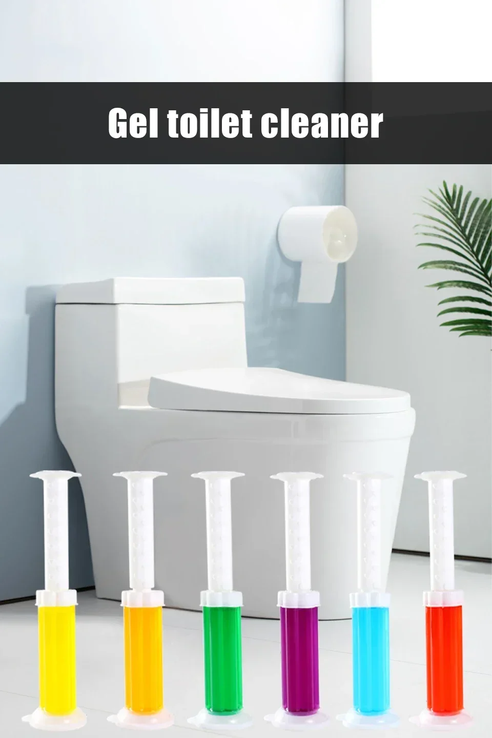 Description Picture 2 of itemFlower-Shaped Toilet Bowl Cleaner Gel Toilet Cleaner Natural And Refreshing Decontamination And Deodorization Home Tools