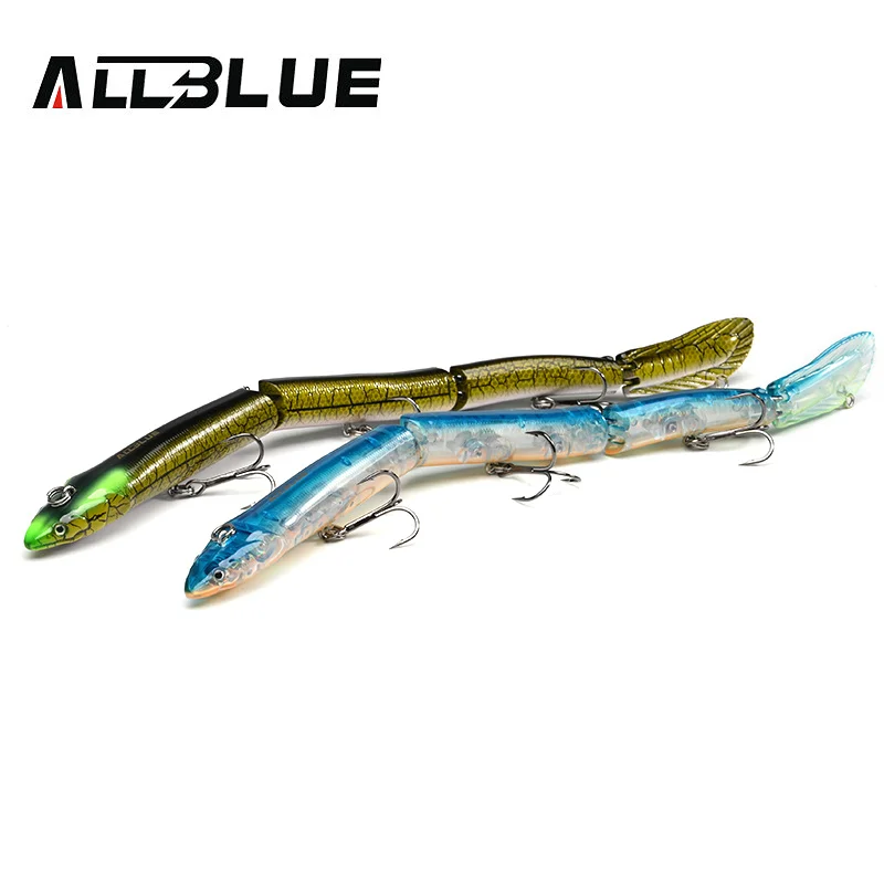 ALLBLUE Jointed Eel Swimbait 26g 235mm Slow Floating Minnow Fishing Lure Wobbler Jerkbait Artificial Hard Bait Pike Bass Perch 3