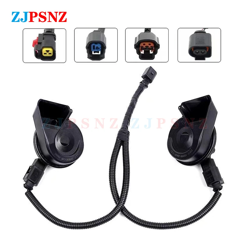 Universal Car Horn Wiring Harness Adapter - Dual Line Plug & Socket Conversion Kit