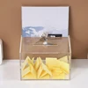 Acrylic Raffle Ticket Container with Lock and Sign Holder Voting Box Cardboard Raffle Box for Voting Charity Ballot Suggestions 2