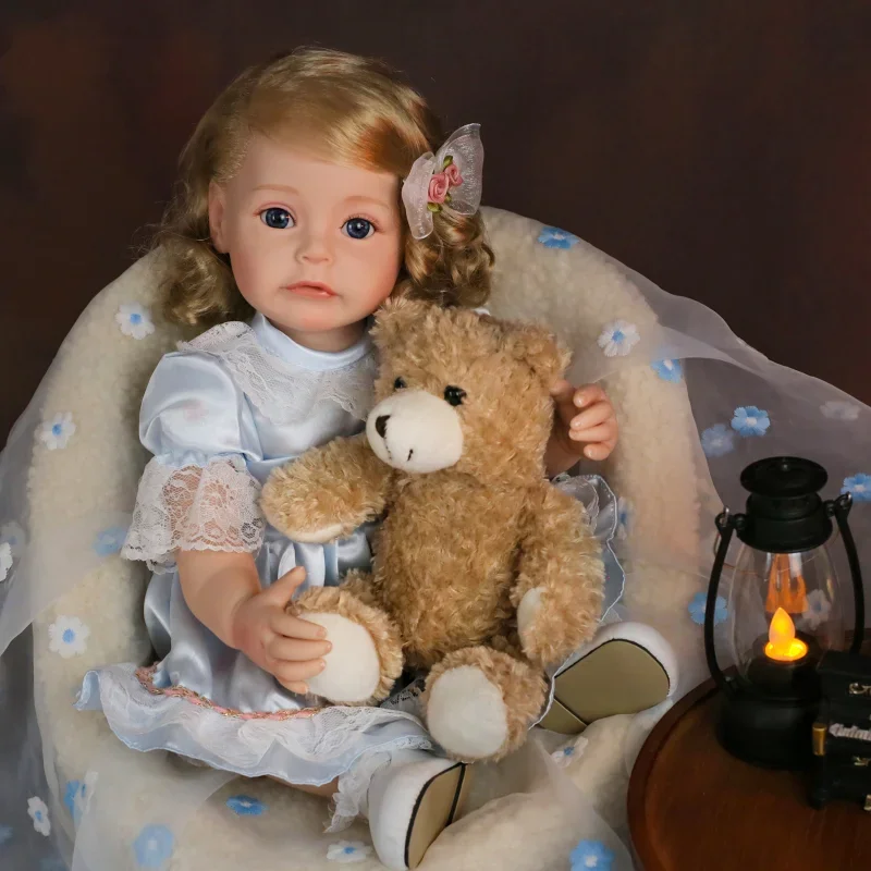 

50CM Reborn Baby Dolls Newborn Baby Lifelike Doll Reborn Toddler Baby Girl Silicone Doll Collectible Art Reborn Doll Kit