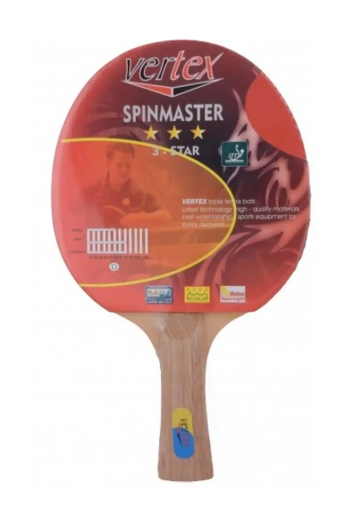 

Spinmaster 3 Stars Ittf Approved Table Tennis Racket Tennis Equipment & Accessories Sports Outdoor