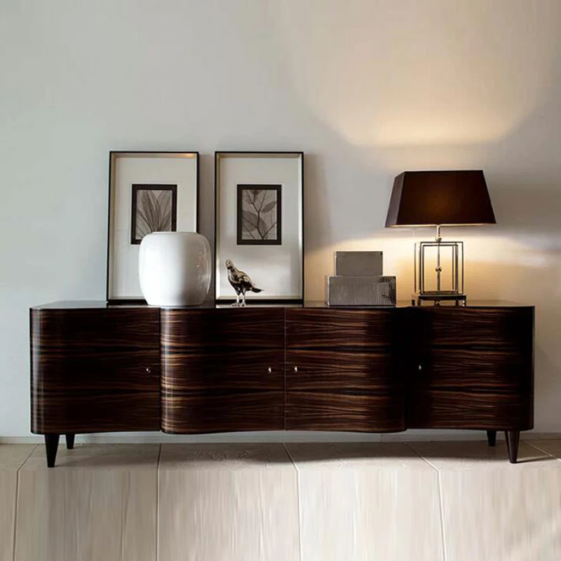 Light Luxury TV Cabinet Simple Sideboard Cabinet New Classical Chest of Drawers TV Cabinet Entrance Cabinet