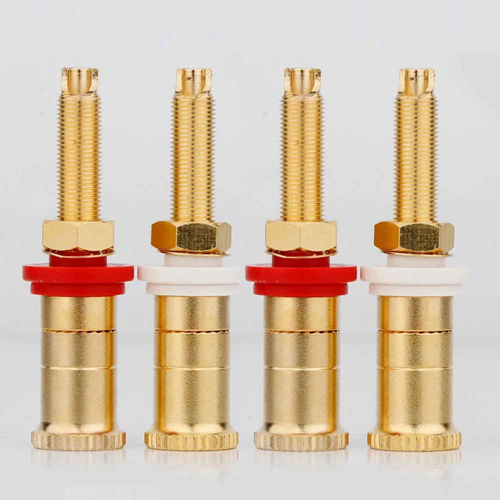 

Hi-end Gold Plated DIY terminal connector binding post HIFI amplifier CMC Jack Banana Plugs WBT Wire Copper Posts