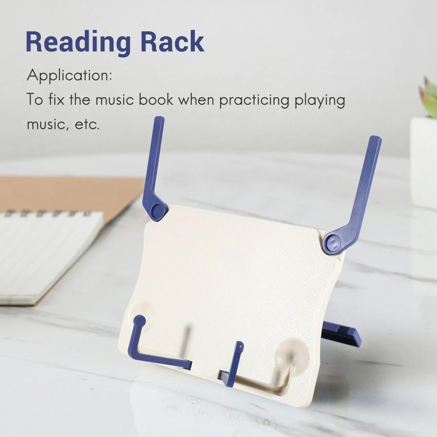 Folding Tabletop Music Stand ABS Sheet Music Holder Applicable for Guitar Piano Violin Universal Musical Instrument