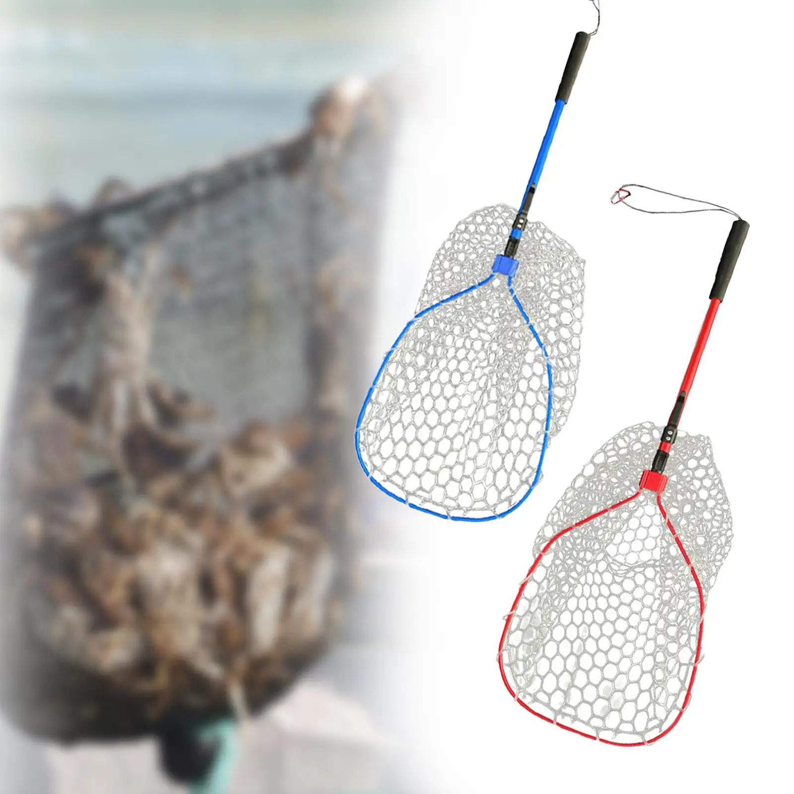 Fly Fsihing Net Fishing Landing Net Fish Catching Net Fishing Mesh Net Fishing