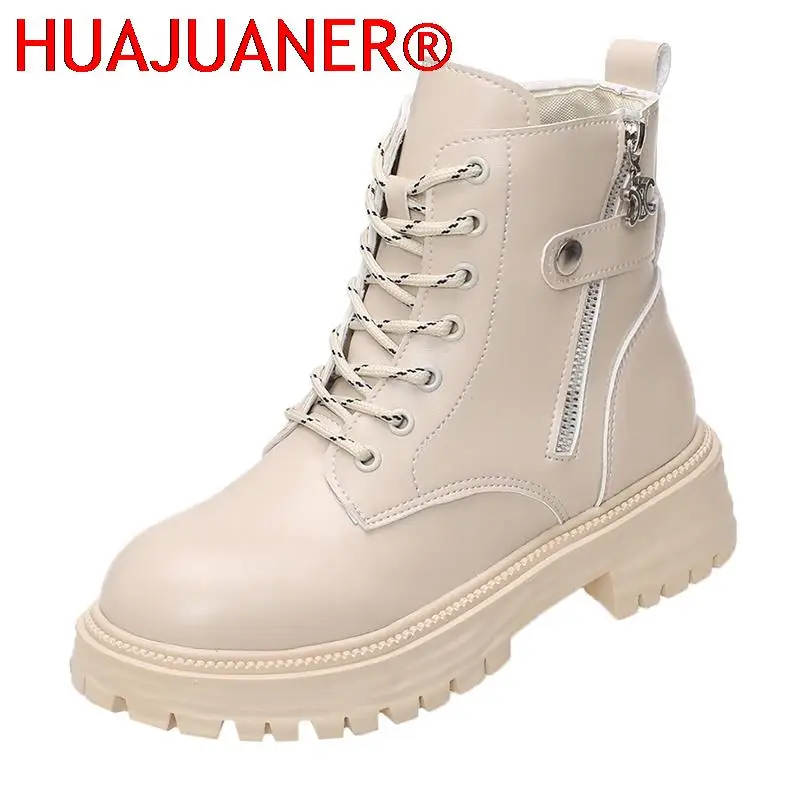 

Autumn Boots Women's 2023 Autumn British Style Thick-soled High-top Ankle Boots Women Comfortable Short Boot Zapatos