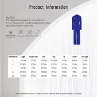 Womens Fashion Work Coverall Rompers Casual Solid Color Turn-Down Collar Long Sleeve Button Jumpsuit Travel Holiday Cargo Pants - Image 6