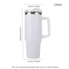 1200ML Metal Vacuum Insulated Cup Stainless Steel Portable Water Cup Refrigerated Vacuum Insulated Straw Leak-proof Lid 5