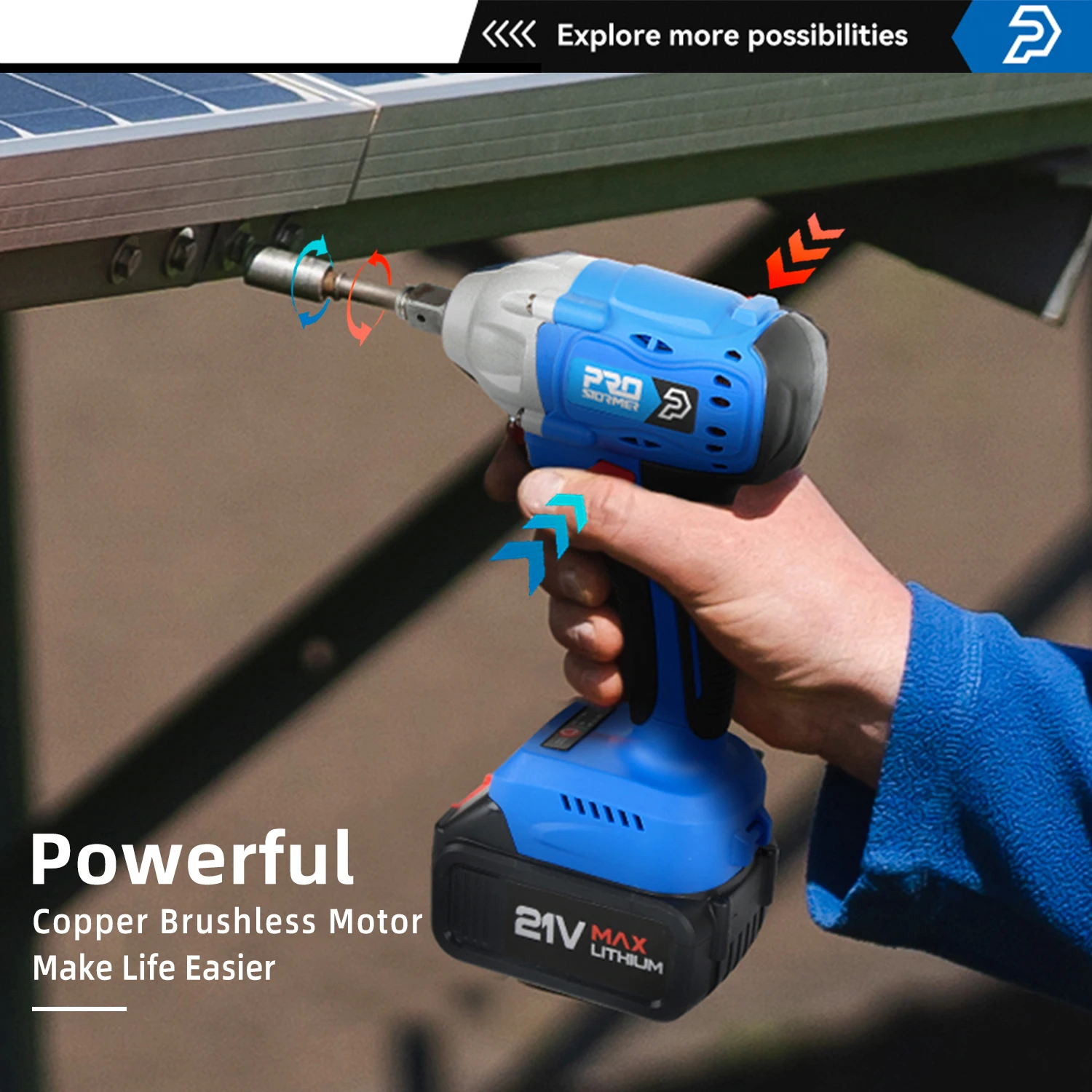 Prostormer 21v brushless shop
